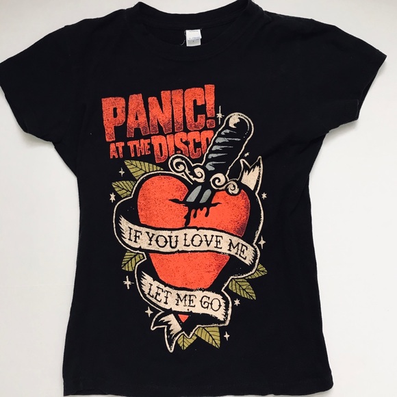 Hot Topic Tops - Hot Topic Panic! At The Disco Tee